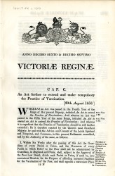 A Smallpox Vaccination Act Spread 0 recto
